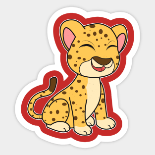 Baby Cheetah Cute Sticker